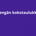 Kengän kokotaulukko